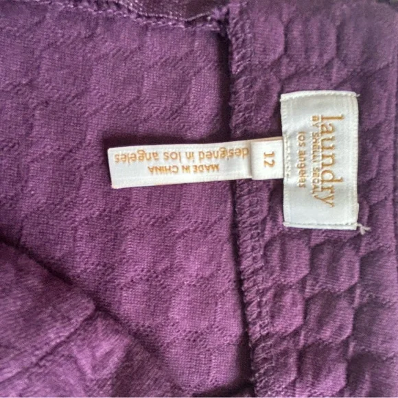 Gorgeous textured purple skirt with zipper pockets Size 12 - final price! - Picture 4 of 5